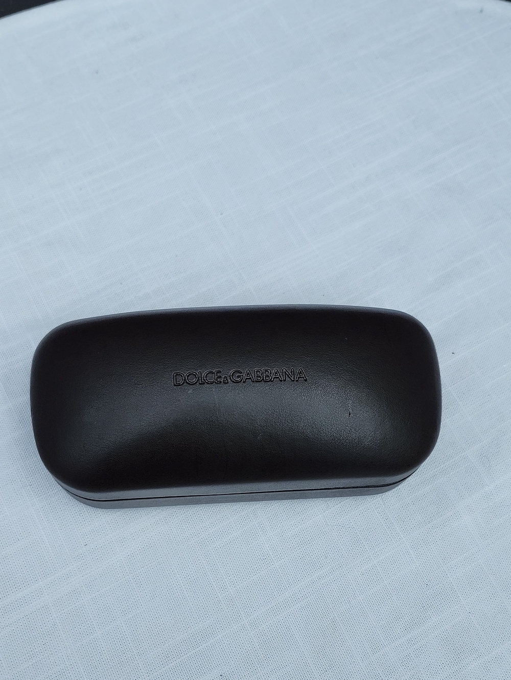 Dolce & Gabbana Black Leather Eyewear Case Only